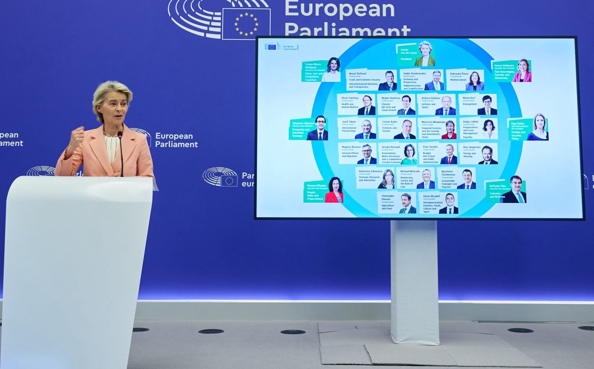 Ursula Von der Leyen: New European Commissioners Unvieled