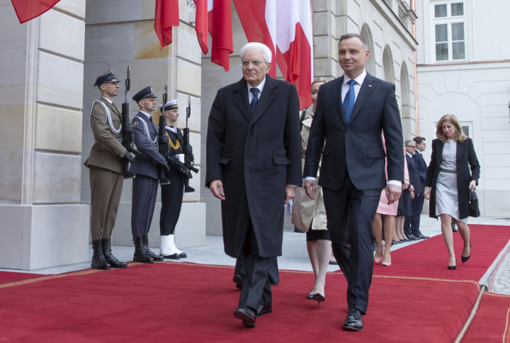 Varsavia - Il Presidente della Repubblica Sergio Mattarella in occasione dell'incontro con il Presidente della Repubblica di Polonia Andrezej Duda, oggi 17 aprile 2023.
(Foto di Paolo Giandotti - Ufficio Stampa per la Stampa e la Comunicazione della Presidenza della Repubblica)